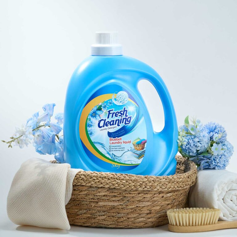 Fresh Cleaning Floral Laundry Detergent Liquid 5KG Large Handheld Jug, Concentrated Low-Foam Quick Rinse Mite Removal Soft Color Protect No Fluorescent Whitening Agent Household Bulk Laundry Liquid