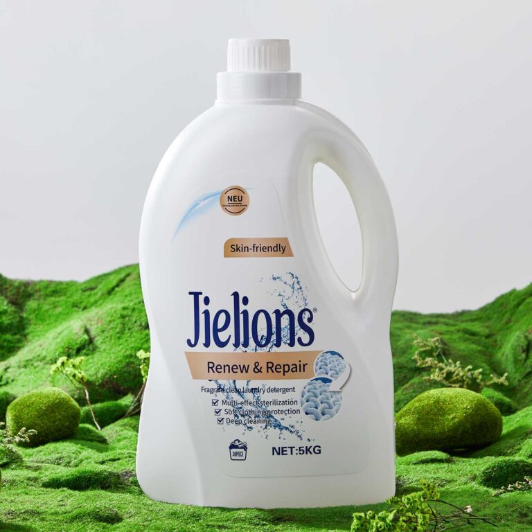 Jielions Renew & Repair Fragrant Laundry Detergent Liquid 5KG Handheld Jug, Skin-Friendly Multi-Effect Sterilization Deep Clean Soft Fabric Protection Anti-Fade Household Large Capacity Laundry Liquid
