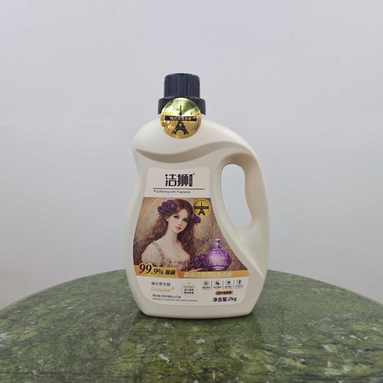Jielions FIR Tulip Antibacterial Laundry Liquid 5KG Large Jug, Swiss Givaudan Co-Created European Romantic Scent 99.9% Disinfect Soft Anti-Static Fabric Care