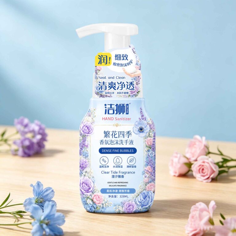 Large Capacity Foaming Hand Wash Set Plant Extract Low-Foam Quick Rinse Safe For Kid Adult Intimate Garments Bedding Bathroom Fragrance Refill Liquid