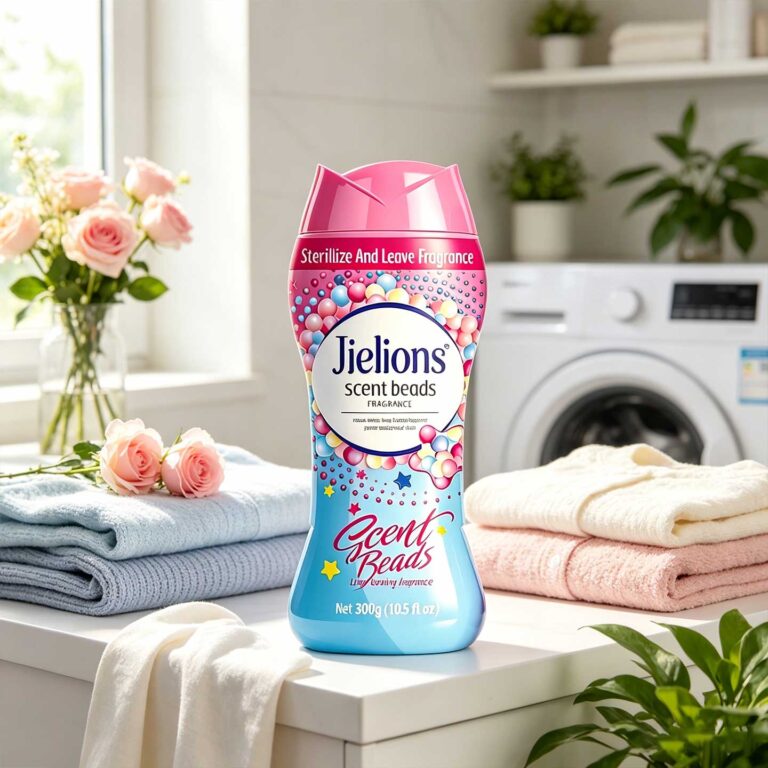 Jielions Spring Time Bluebell Fresh Scent Laundry Scent Booster Beads 859g Jar, 72H Sustained Release Fragrance Anti-Mite Sterilizer Soft Fabric Machine-Wash Household Laundry Granules