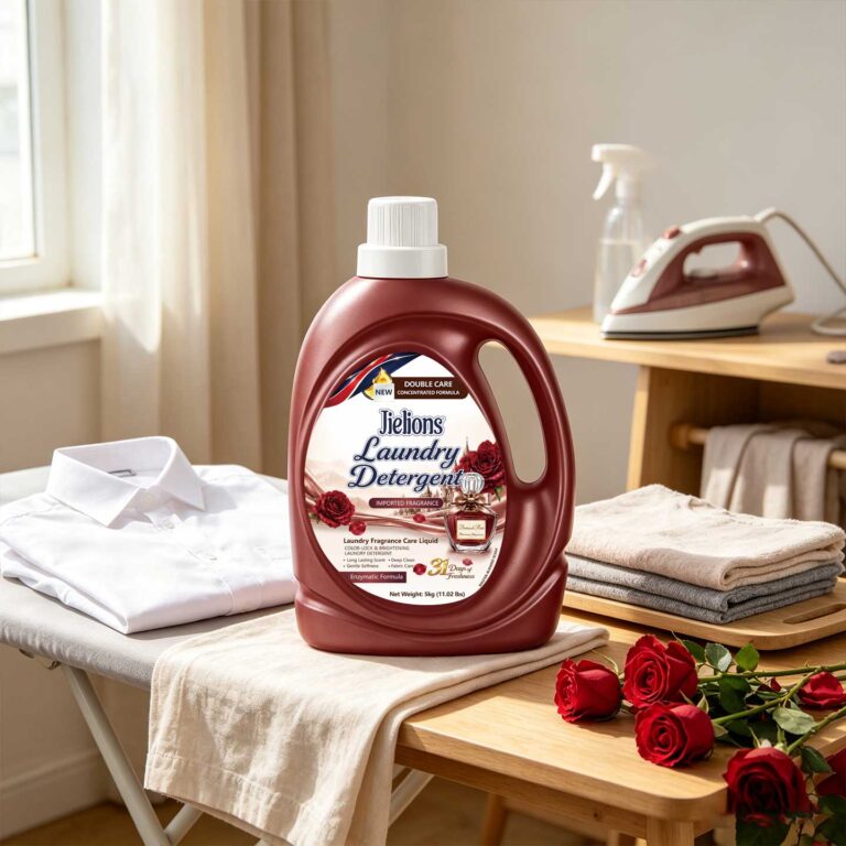 Jielions Wine Red Rose Laundry Detergent, Color-Lock & Brightening, Enzymatic Concentrated Formula