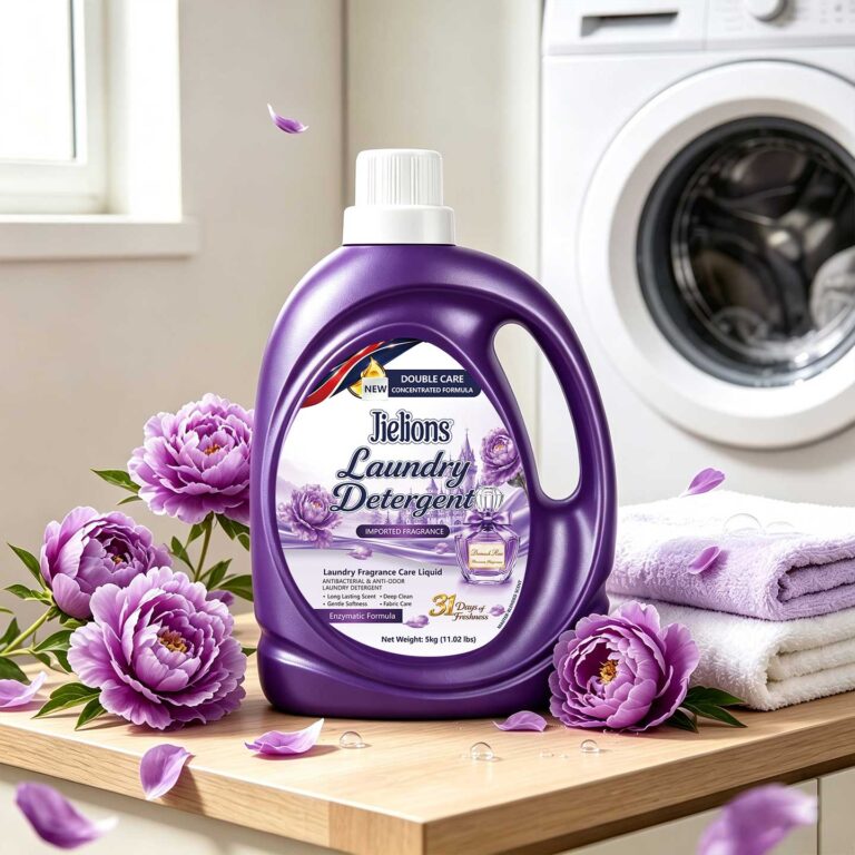 Jielions Damask Rose Laundry Detergent, Antibacterial & Anti-Odor, Enzymatic Concentrated Formula
