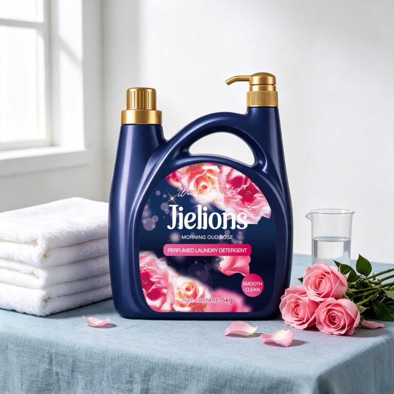 Jielions Morning Oud Rose Perfumed Laundry Detergent, Multi-effect Clean, No Phosphorus & Fluorescent Agent