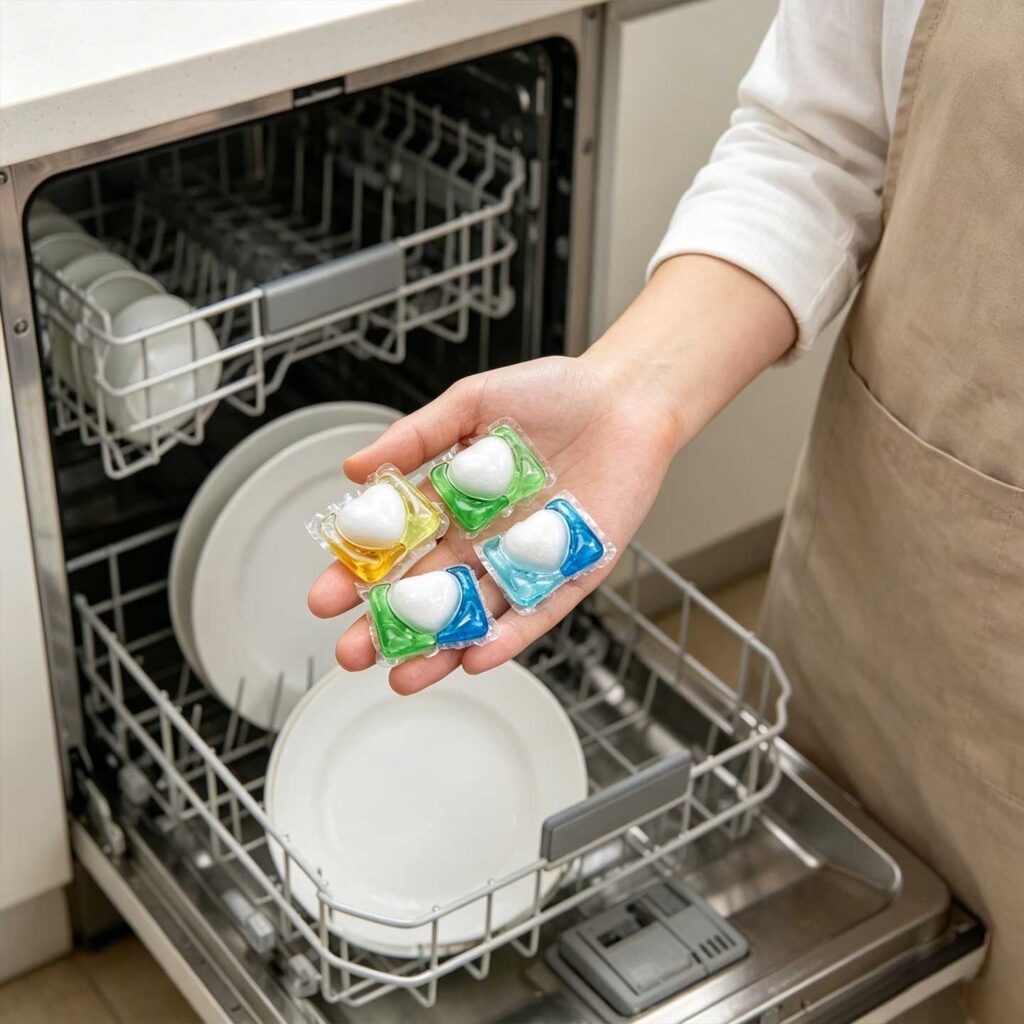 Dishwasher Pods for Hard Water - How to Prevent Water Spots, Film, and Limescale